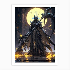 Dark Lord Of The Rings Art Print