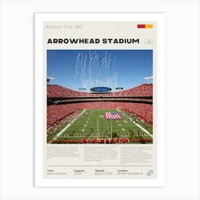 Arrowhead Stadium Art Print