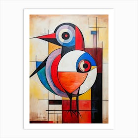 Bird Abstract Pop Art 6 Art Print