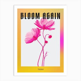 Hot Pink Cosmos 2 Poster Art Print