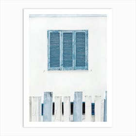 Blue Shutters Art Print