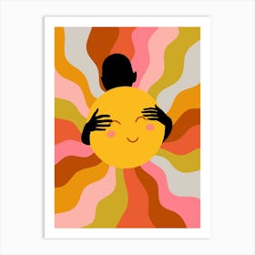 Faith, Sunshine Sunrays Positivity Hope Art Print
