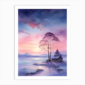 House On The Lake Art Print