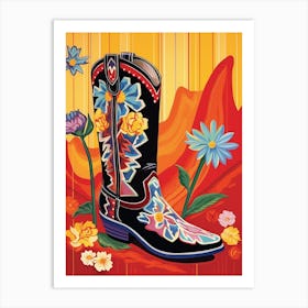 Matisse Inspired Cowgirl Boots 10 Art Print