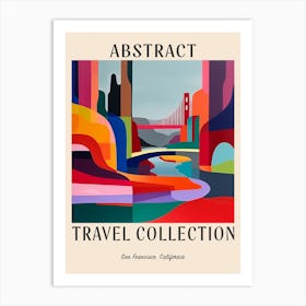 Abstract Travel Collection Poster San Francisco Usa 5 Art Print
