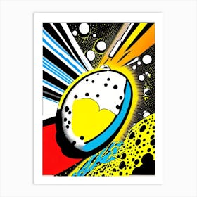Asteroid Belt Bright Comic Space Art Print
