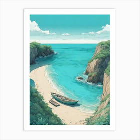 Boat On The Beach 10 Art Print