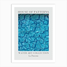 House Of Patterns La Piscine Water 27 Art Print