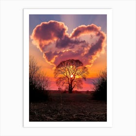 Heart Shaped Tree Art Print