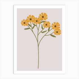 Yellow Flowers 9 Art Print