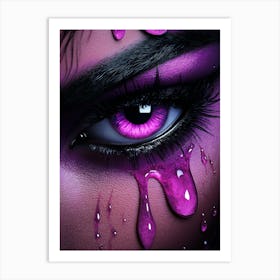 Purple Eye Art Print