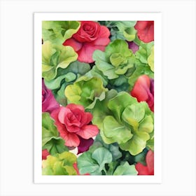 Geraniums 1 Art Print