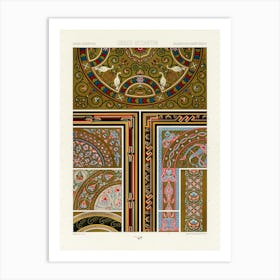 Greek Byzantine Pattern, Albert Racine Art Print