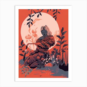 Female Samurai Onna Musha Illustration 18 Art Print