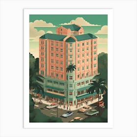 Singapore Travel Illustration 3 Art Print