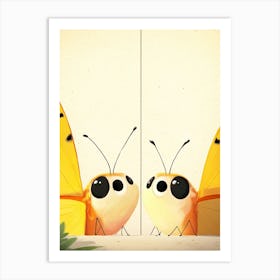 Butterflies On The Wall Art Print