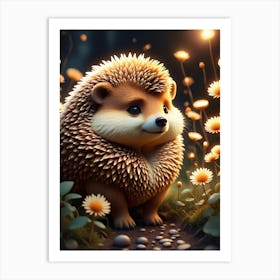 Hedgehog Art Print