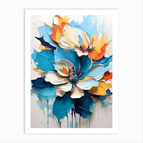 Abstract Flower Painting 16 Art Print