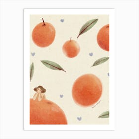 Clementines Art Print