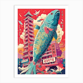 Koinobori Festival Japanese Kitsch 3 Art Print