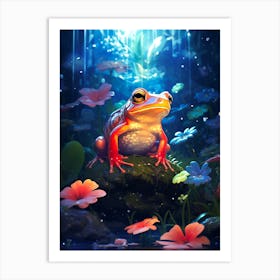 Frog In The Forest 5 Art Print