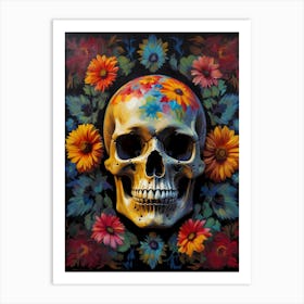 Day Of The Dead Skull 1 Art Print