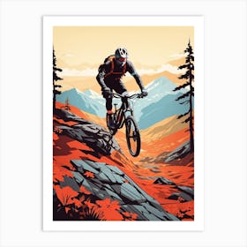 Default Siluet Mountain Bike Downhill Flat Color 2 Color Vecto 1 9b2409a1 C3d4 4598 8751 E2a7c7f8d0d8 1 Art Print