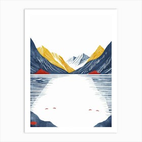 Lake In The Mountains 6 Art Print