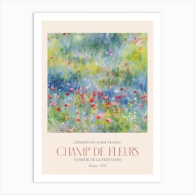 Champ De Fleurs, Floral Art Exhibition 48 Art Print