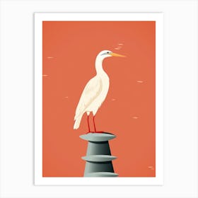 Minimalist Cormorant 3 Illustration Art Print