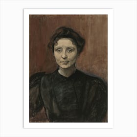 Portrait Of Sculptor Madeleine Jouvray, 1893 1894 By Magnus Enckell Art Print