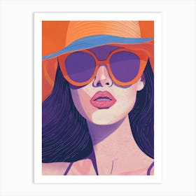 Woman In A Hat 93 Art Print