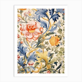 Floral Wallpaper 63 Art Print