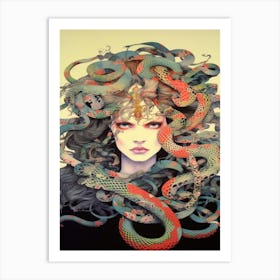 Medusa Art Nouveau Art Print