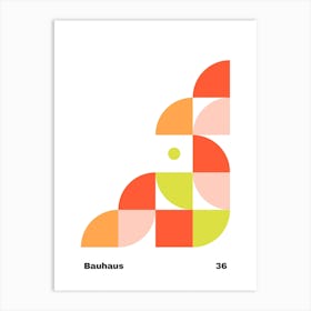 Geometric Bauhaus Poster 36 Art Print