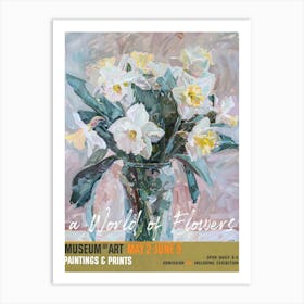A World Of Flowers, Van Gogh Exhibition Daffodils 1 Art Print