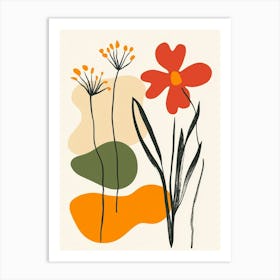 Flowers In The Garden 6 Art Print