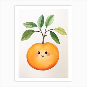 Friendly Kids Apricot 1 Art Print