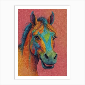 Colorful Horse 4 Art Print