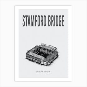 Stamford Bridge Chelsea Fc Stadium Art Print