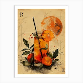 Aperol Spritz Orange 50 Art Print