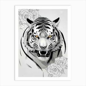 Tiger Tattoo Art Print