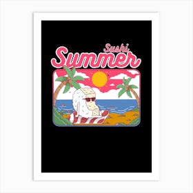 Summer Sushi Art Print