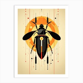 Beetle Minimalist Abstract 2 Art Print