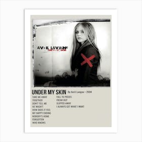 Under My Skin By Avril Lavigne 2004 Poster Art Print