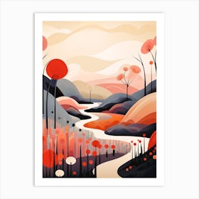 Meadow Abstract Minimalist 8 Art Print