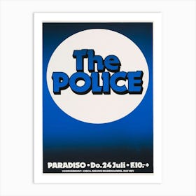 The Police Amsterdam 1980 Art Print