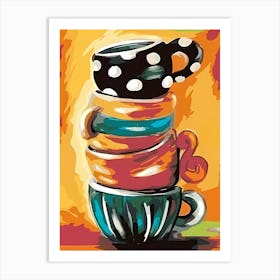 Coffee Cup Painting Art Print