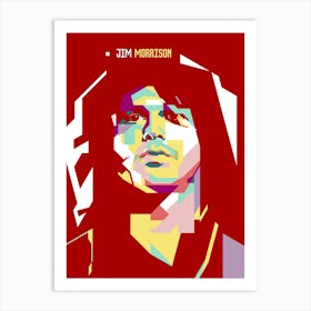 Jim Morrison Wpap Pop Art Art Print