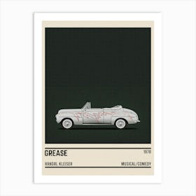 Grease Car Art Print